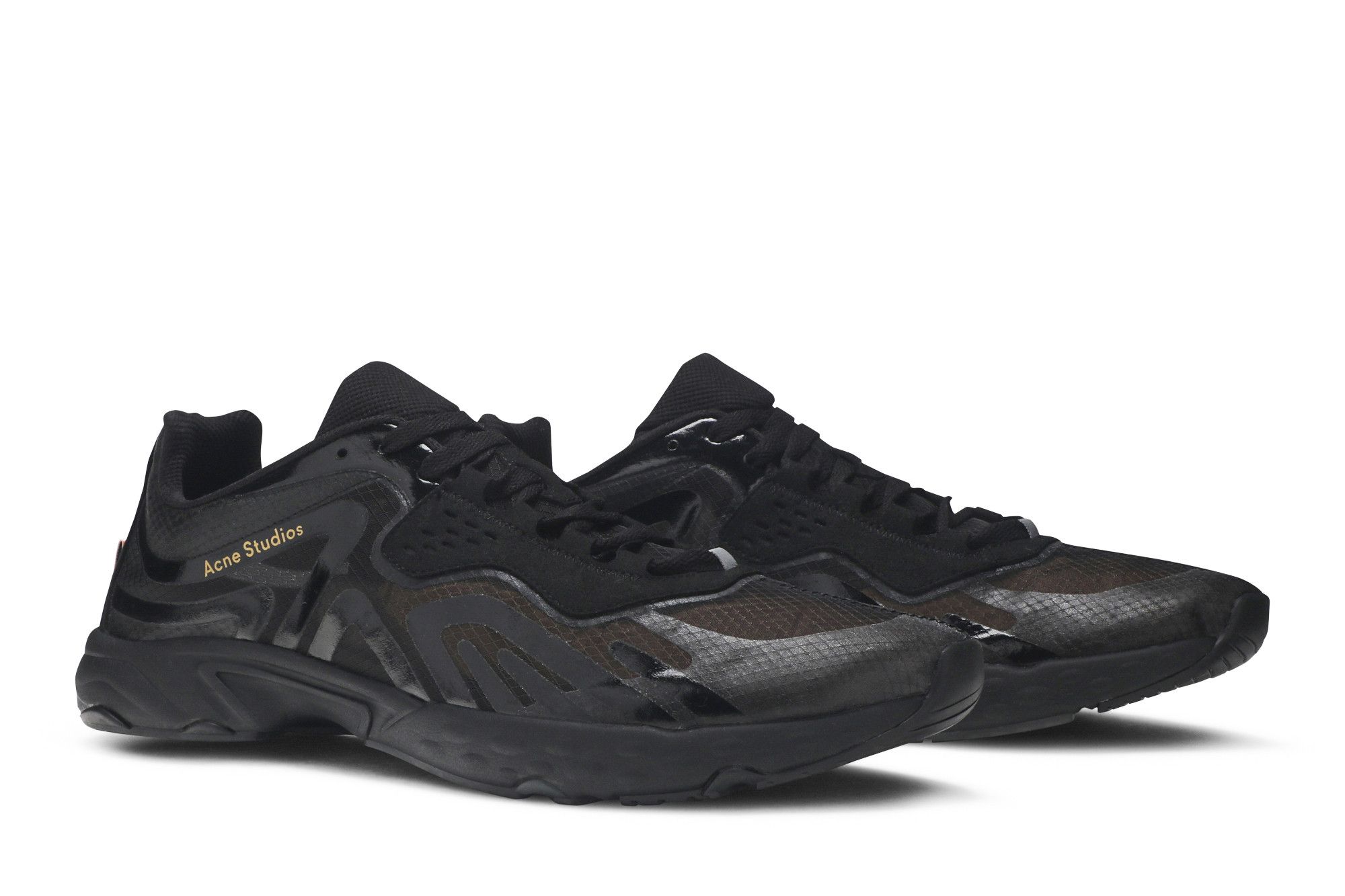 Cheap Acne Studios Buzz Ripstop Trail 'Transparan - Hitam Pekat' BD0094-AKB