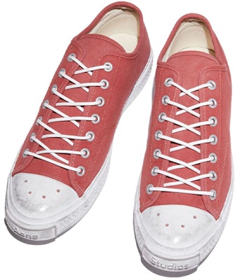 Acne Studios Canvas Low-Top 'Distressed Cherry Red' BD0225-AQJ Lookbook Acne Studios Canvas Low-Top 'Distressed Cherry Red' BD0225-AQJ