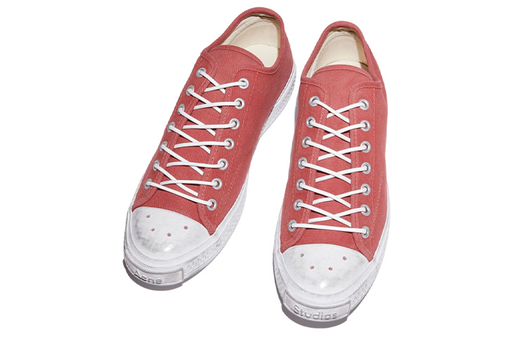Lookbook Acne Studios Canvas Low-Top 'Distressed Cherry Red' BD0225-AQJ