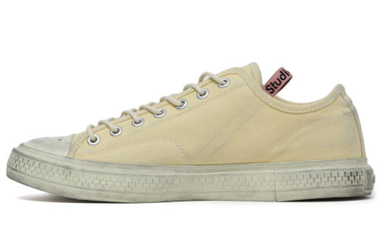 Acne Studios Canvas Low Top 'Distressed Yellow'