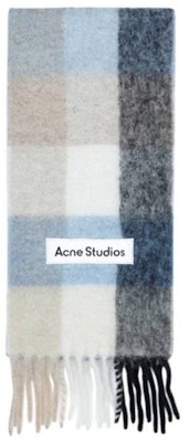 Acne Studios Syal Wol Alpaka Logo Kotak Unisex Desain Warna-warni Pasangan. CA0084DIB Buy Acne Studios Syal Wol Alpaka Logo Kotak Unisex Desain Warna-warni Pasangan. CA0084DIB