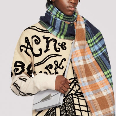 Acne Studios 格紋羊毛圍巾 情侶款 多色-Unisex 232129M150057 Shop Acne Studios 格紋羊毛圍巾 情侶款 多色-Unisex 232129M150057