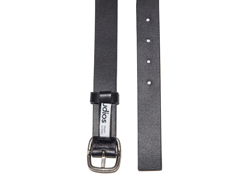 Order Acne Studios 經典黑色皮革腰帶