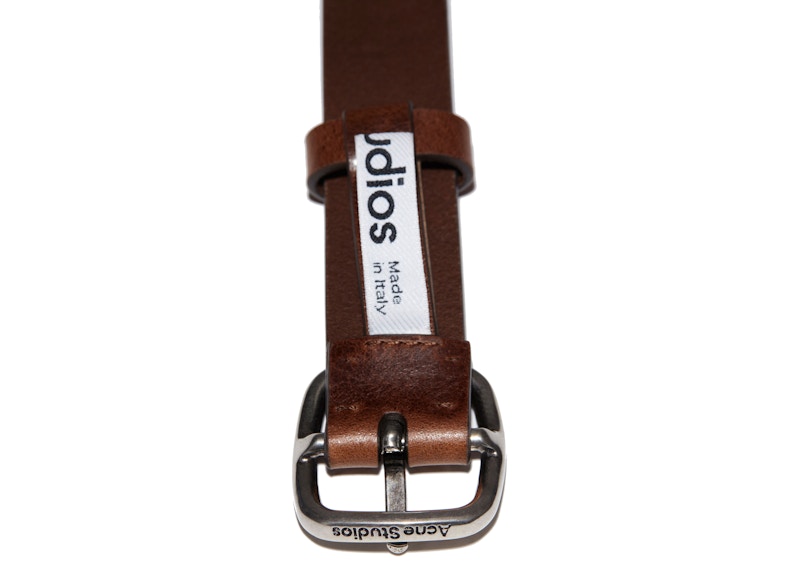 Order Acne Studios 經典棕色皮革腰帶