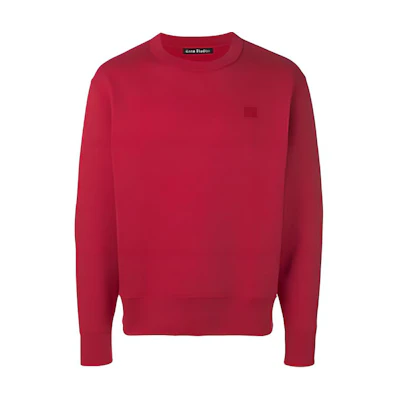 Acne Studios Classic Red Crewneck Long Sleeve Sweatshirt Men 2HL173-ACI