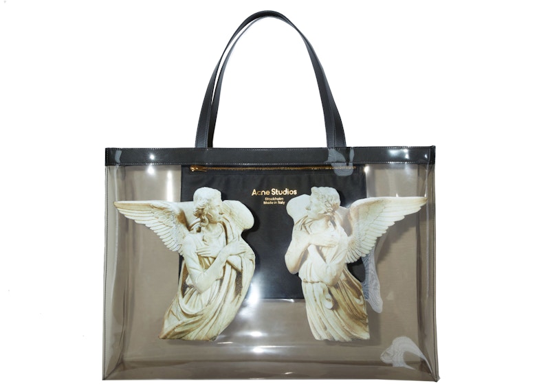 Acne Studios Clear Print Tote Bag Black