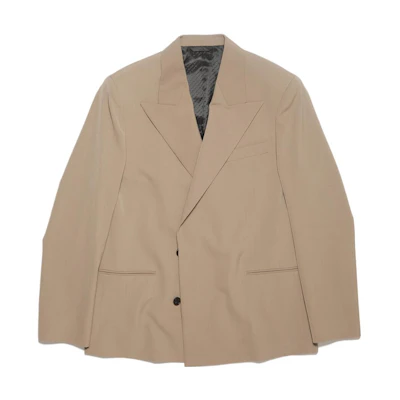 Acne Studios Double-Breasted Jacket Mud Gray Long Sleeve BH0189-CVD