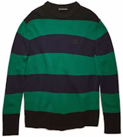 Acne Studios Emoji Patch Oversized Colorblock Stripe Sweater Black Unisex C60014-AOM Acne Studios Emoji Patch Oversized Colorblock Stripe Sweater Black Unisex C60014-AOM