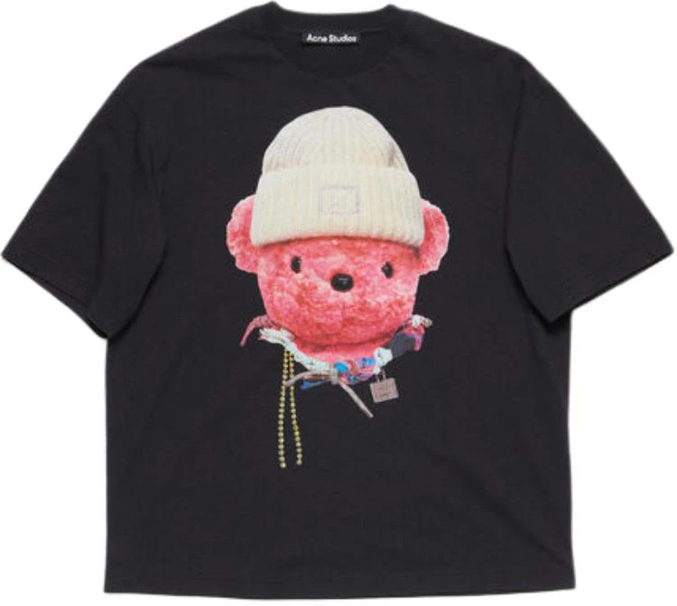 acne-studios-face-bear-print-unisex-black-crew-neck-t-shirt-cl-0291-900