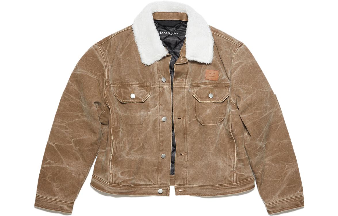 Acne Studios Face Brown Relaxed Fit Casual Jacket for Men. C90161-ALL