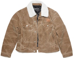 Acne Studios Face Brown Relaxed Fit Casual Jacket for Men. C90161-ALL Acne Studios Face Brown Relaxed Fit Casual Jacket for Men. C90161-ALL