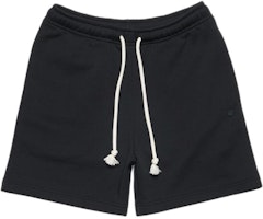 Acne Studios Face Cotton Drawstring Relaxed Shorts Unisex Black CE0061-900 Acne Studios Face Cotton Drawstring Relaxed Shorts Unisex Black CE0061-900