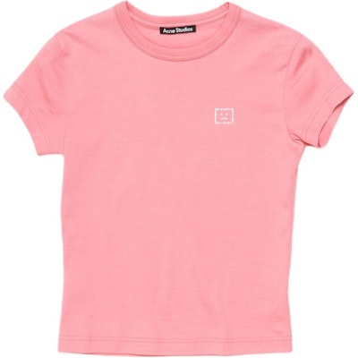 Acne Studios Face Crystal Crewneck Unisex T-Shirt Merah Jambu CL0288-CKQ Buy Acne Studios Face Crystal Crewneck Unisex T-Shirt Merah Jambu CL0288-CKQ