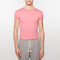 Acne Studios Face Crystal Crewneck Kaos Unisex Pink CL0288-CKQ Lookbook Acne Studios Face Crystal Crewneck Kaos Unisex Pink CL0288-CKQ