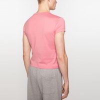 Acne Studios Face Crystal Crewneck Kaos Unisex Pink CL0288-CKQ Shop Acne Studios Face Crystal Crewneck Kaos Unisex Pink CL0288-CKQ