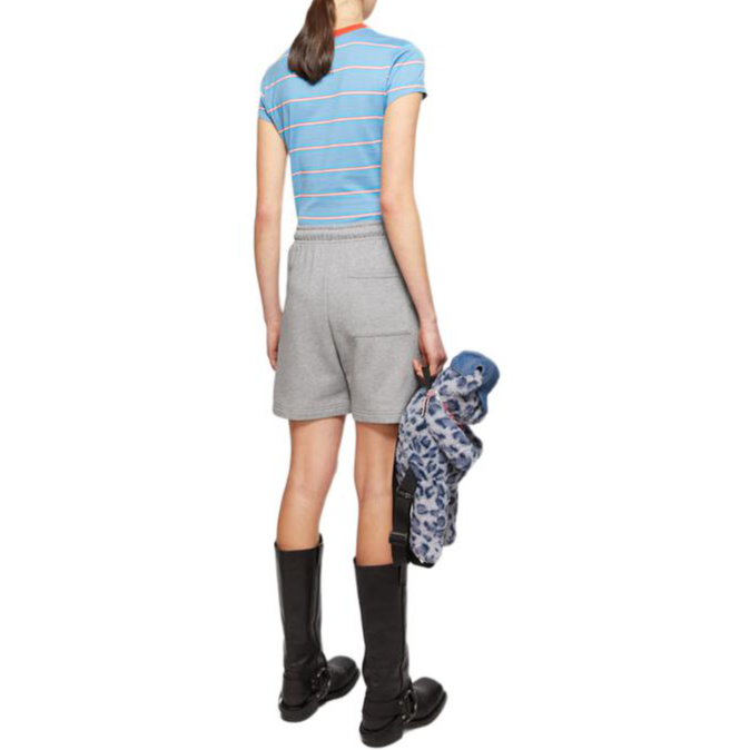 Shop Acne Studios Seluar Pendek Fleece Unisex Kelabu Cerah Kasual. CE0061-X92