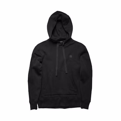 Acne Studios Face Embroidered Drawstring Hoodie Black 2HK173-900