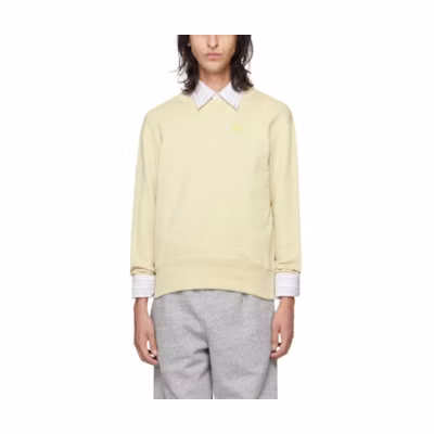 Acne Studios Face Embroidered Pullover Sweatshirt Khaki - Long Sleeve CI0140-AN9