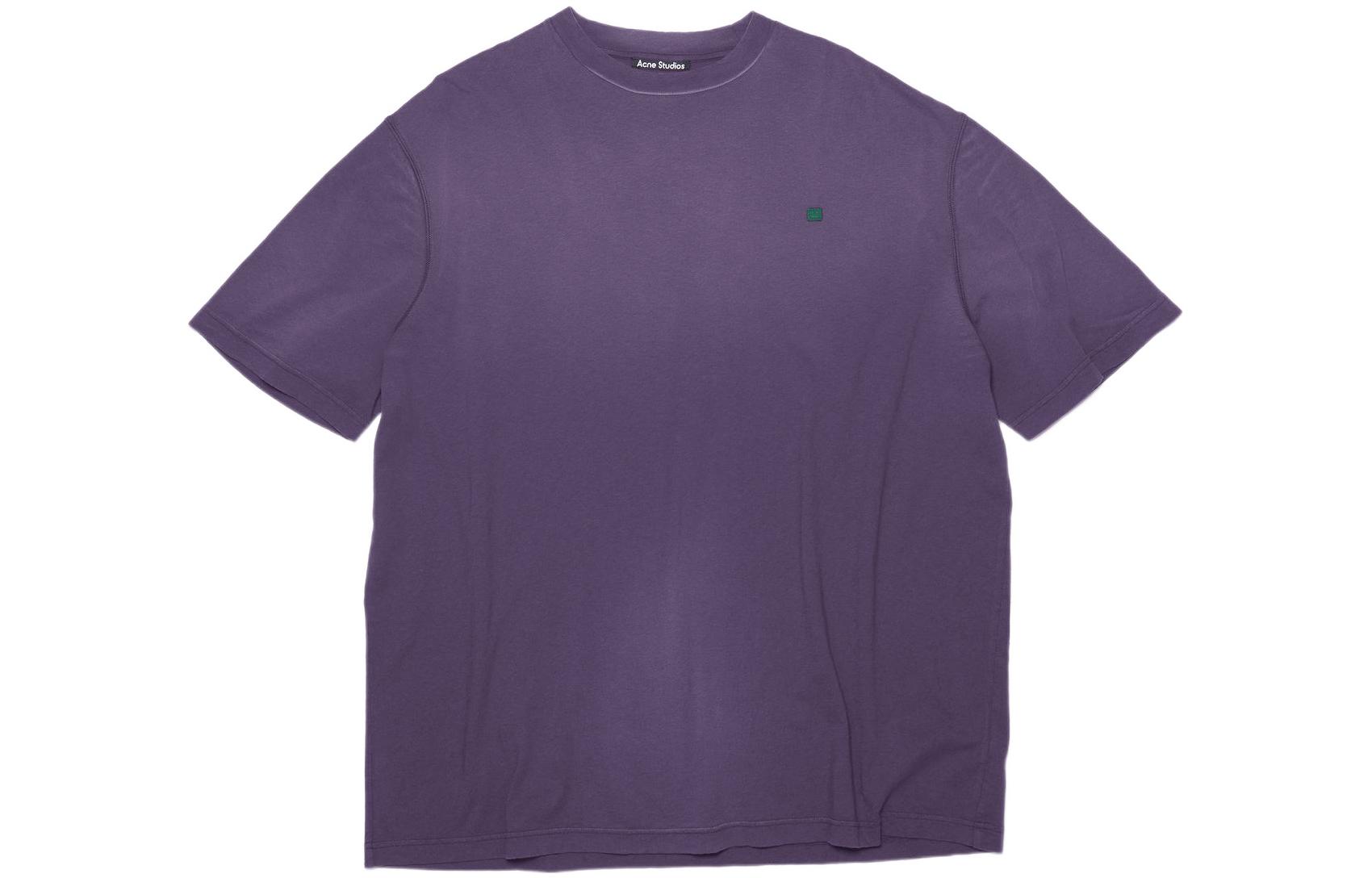 Acne Studios Face Faded Logo Oversized Purple T-Shirt Unisex SS22 CL0105-ADA 圖 2