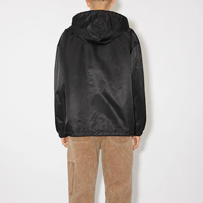 Acne Studios Face FW23 Nylon Zip Hoodie Bomber Jacket Unisex Black C90163-900 Shop Acne Studios Face FW23 Nylon Zip Hoodie Bomber Jacket Unisex Black C90163-900