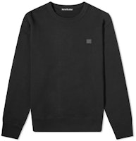 Acne Studios Face Oversized Cotton Crewneck Sweatshirt Unisex - Black. CI0076-900 Acne Studios Face Oversized Cotton Crewneck Sweatshirt Unisex - Black. CI0076-900