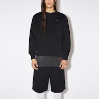 Acne Studios笑脸宽松版男女同款棉质圆领卫衣 - 黑色. CI0076-900 Details for Acne Studios笑脸宽松版男女同款棉质圆领卫衣 - 黑色. CI0076-900