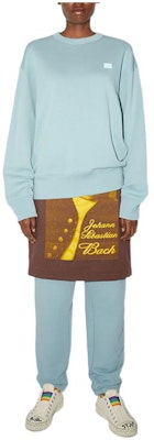 Acne Studios Face Oversized Cotton Pullover Sweatshirt Unisex Ice Blue CI0072-AQH101 Buy Acne Studios Face Oversized Cotton Pullover Sweatshirt Unisex Ice Blue CI0072-AQH101