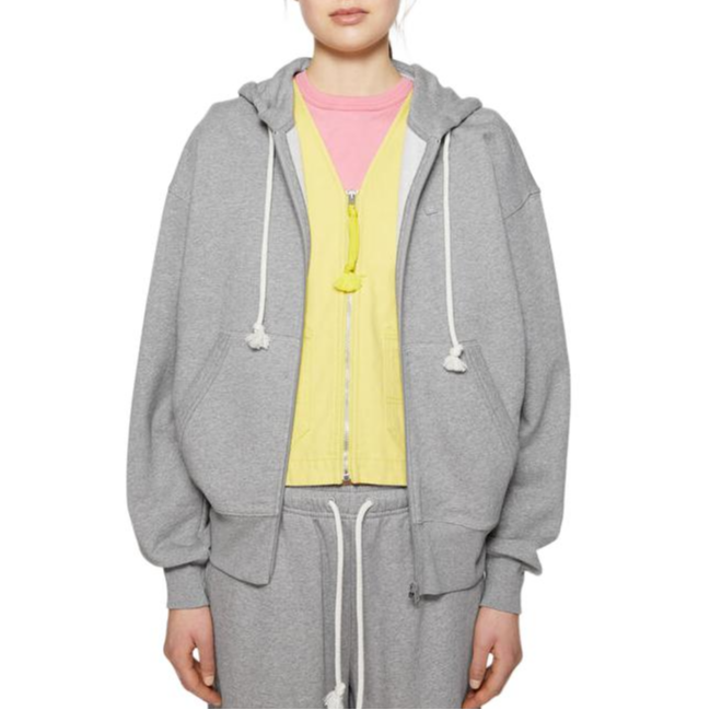 Acne Studios Face Patch Grey Zip-Up Hoodie Unisex - Relaxed Fit. CI0175-X92 圖 3