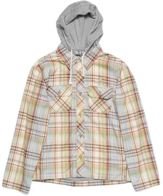 Acne Studios Face Plaid Hooded Shirt Jacket Unisex Brown/Green. C90186-AL9 Order Acne Studios Face Plaid Hooded Shirt Jacket Unisex Brown/Green. C90186-AL9