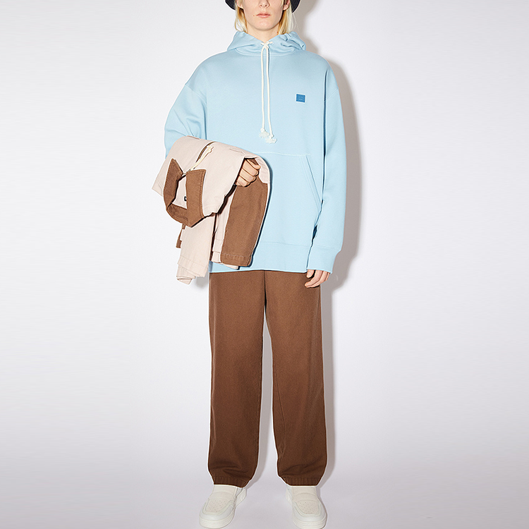 Acne Studios Face Unisex Blue Hoodie Sweatshirt Long Sleeve. CI0079-AQO 圖 3