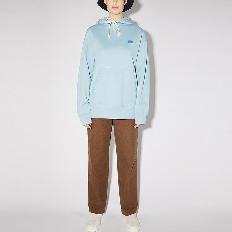 Acne Studios Face Unisex Blue Hoodie Sweatshirt Long Sleeve. CI0079-AQO 圖 5