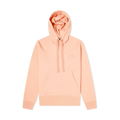Acne Studios Face Unisex Pink Cotton Hoodie Smiley Sweatshirt 2HK173-418