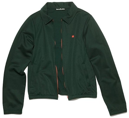 Acne Studios Face Unisex Zip-Up Sweatshirt Jacket Solid Green Smiley Patch CI0134-AAZ Buy Acne Studios Face Unisex Zip-Up Sweatshirt Jacket Solid Green Smiley Patch CI0134-AAZ