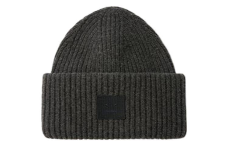 Order Acne Studios Topi Beanie Wool Knit Unisex Gaya Pasangan Charcoal Mix. D40009-604