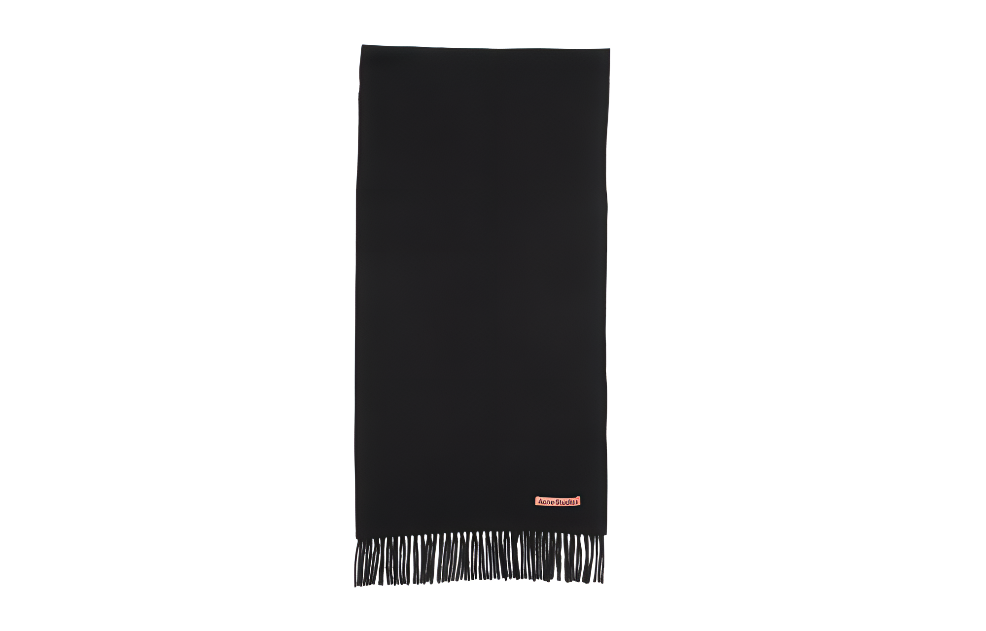 Acne Studios Fringe Scarf Unisex Black - Couples Matching Design. CA0210900