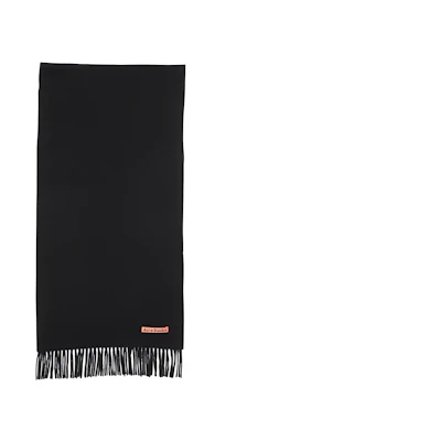 Acne Studios Fringe Scarf Unisex Black - Couples Matching Design. CA0210900