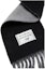 Lookbook Acne Studios Fringe Wool Knit Scarf Unisex Black. CA0343