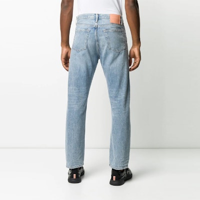 アクネ ストゥディオズ FW21 1996 トラッシュ ストレートブルーデニムジーンズ B00179-228 Shop アクネ ストゥディオズ FW21 1996 トラッシュ ストレートブルーデニムジーンズ B00179-228