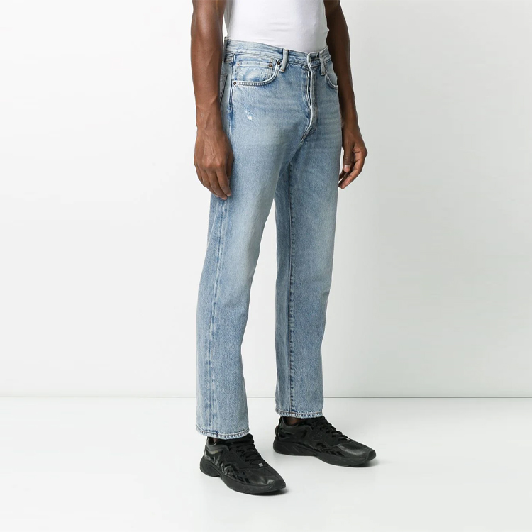 Purchase アクネ ストゥディオズ FW21 1996 トラッシュ ストレートブルーデニムジーンズ B00179-228