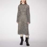 아크네 스튜디오 FW21 블랙 캐주얼 니트 롱슬리브 컷아웃 드레스. A20333-J83 Lookbook 아크네 스튜디오 FW21 블랙 캐주얼 니트 롱슬리브 컷아웃 드레스. A20333-J83