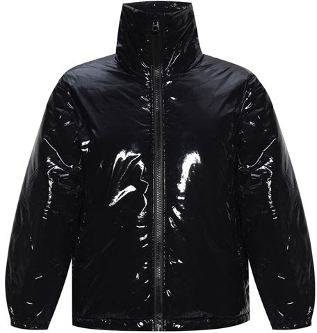 acne-studios-fw-21-black-glossy-cotton-jacket-with-face-patch-unisex-c90066-900