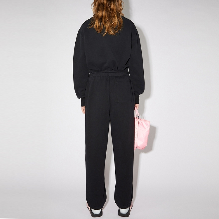 Purchase Acne Studios 黑色标志休闲运动裤 秋冬21款 男女同款 CK0038-900