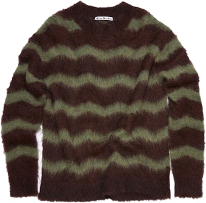 Acne Studios FW21 Brown Striped Pullover Sweater. B60221-CU7 Order Acne Studios FW21 Brown Striped Pullover Sweater. B60221-CU7