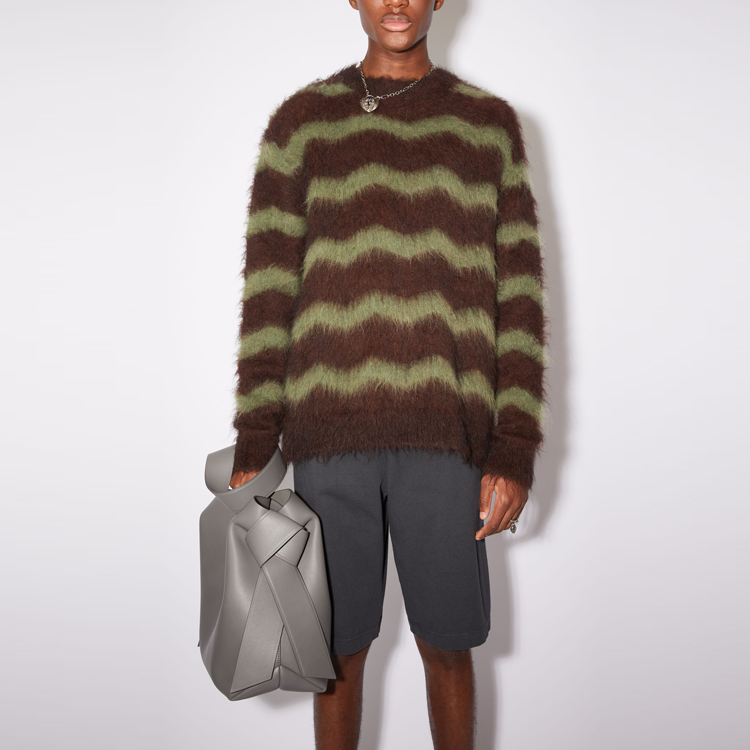 Lookbook Jersey a Rayas Marrón Acne Studios FW21. B60221-CU7
