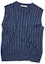 Buy 아크네 스튜디오 FW21 케이블 니트 울 민소매 스웨터 베스트 남성 블루 B60199-AUZ