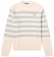 Acne Studios FW21 Classic Striped Wool Sweater Mint Green Unisex Pullover. C60041-AMR Acne Studios FW21 Classic Striped Wool Sweater Mint Green Unisex Pullover. C60041-AMR
