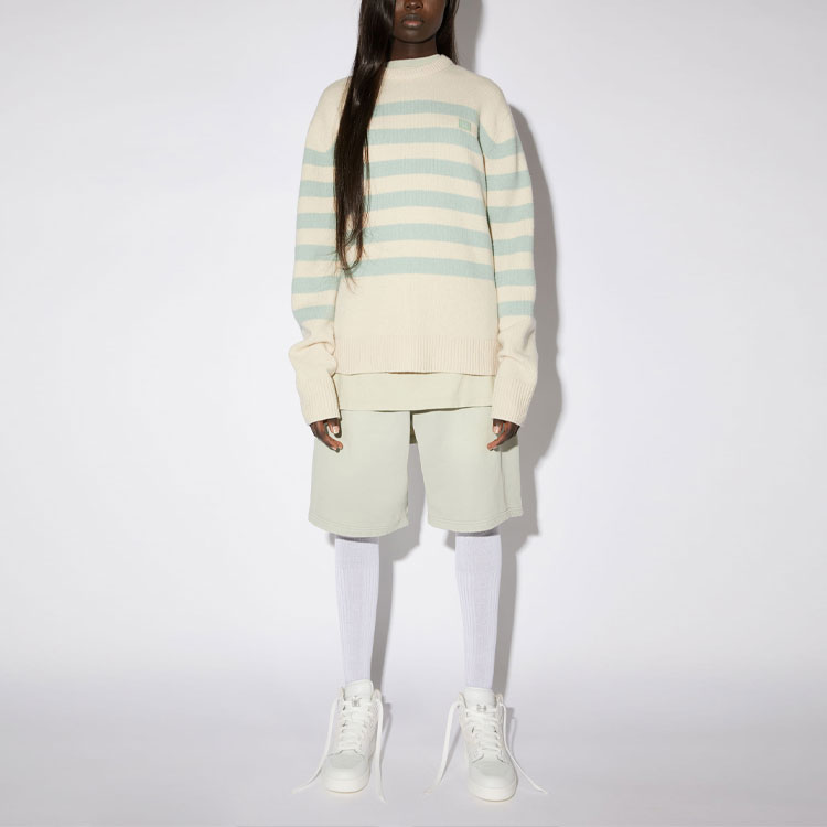 Purchase アクネストゥディオズ FW21 クラシック ストライプ ウールセーター ミントグリーン ユニセックス. C60041-AMR