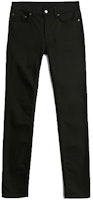 Acne Studios FW21 Cleanfit Black Slim Tapered Denim Jeans RIVER B00175-AJB Acne Studios FW21 Cleanfit Black Slim Tapered Denim Jeans RIVER B00175-AJB