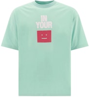 Acne Studios FW21 Crewneck Printed Cotton T-Shirt Green CL0122-CKM Acne Studios FW21 Crewneck Printed Cotton T-Shirt Green CL0122-CKM