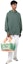 Lookbook Acne Studios FW21 Distressed Logo Hoodie Sage Green BI0139-AB0